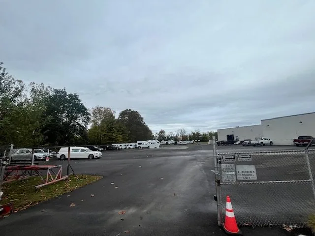 Rear entrance and service bay area